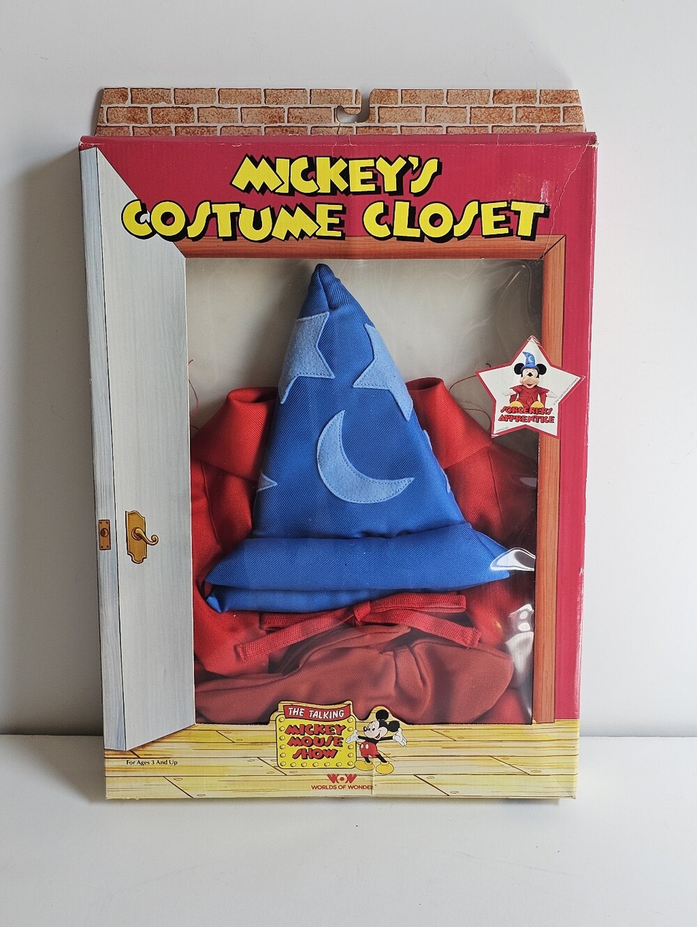 Vintage 1986 Talking Mickey Mouse Costume Closet Sorcerer's Apprentice WOW Boxed